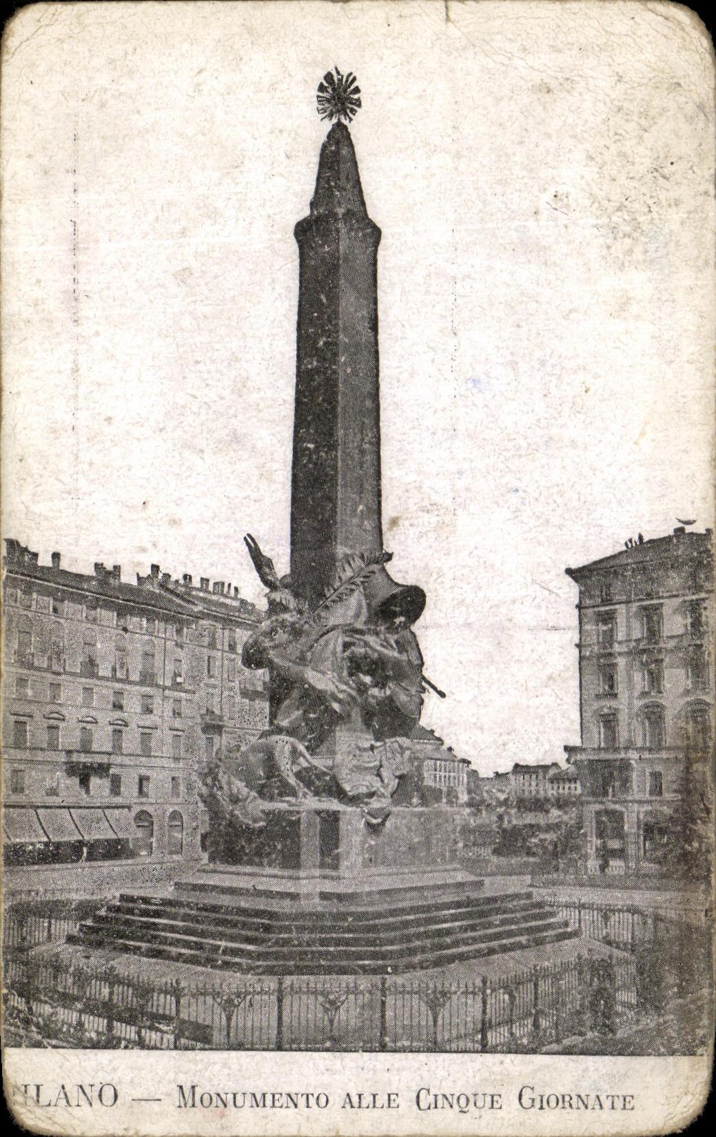 CPA Milano Monumente Ale Giornate Circus