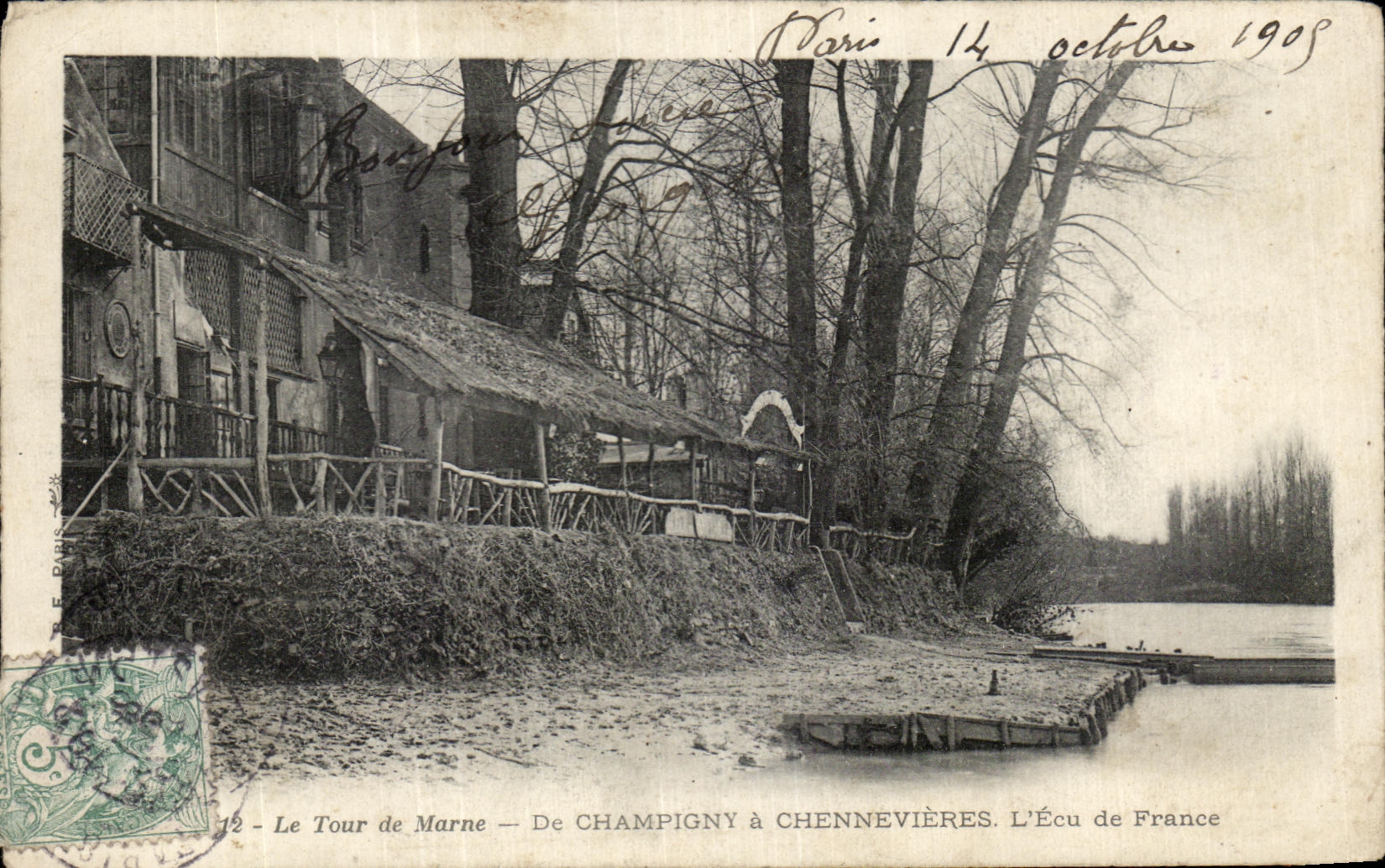CPA Le Tour de Marne De Champigny a Chennevieres L'Ecu de France