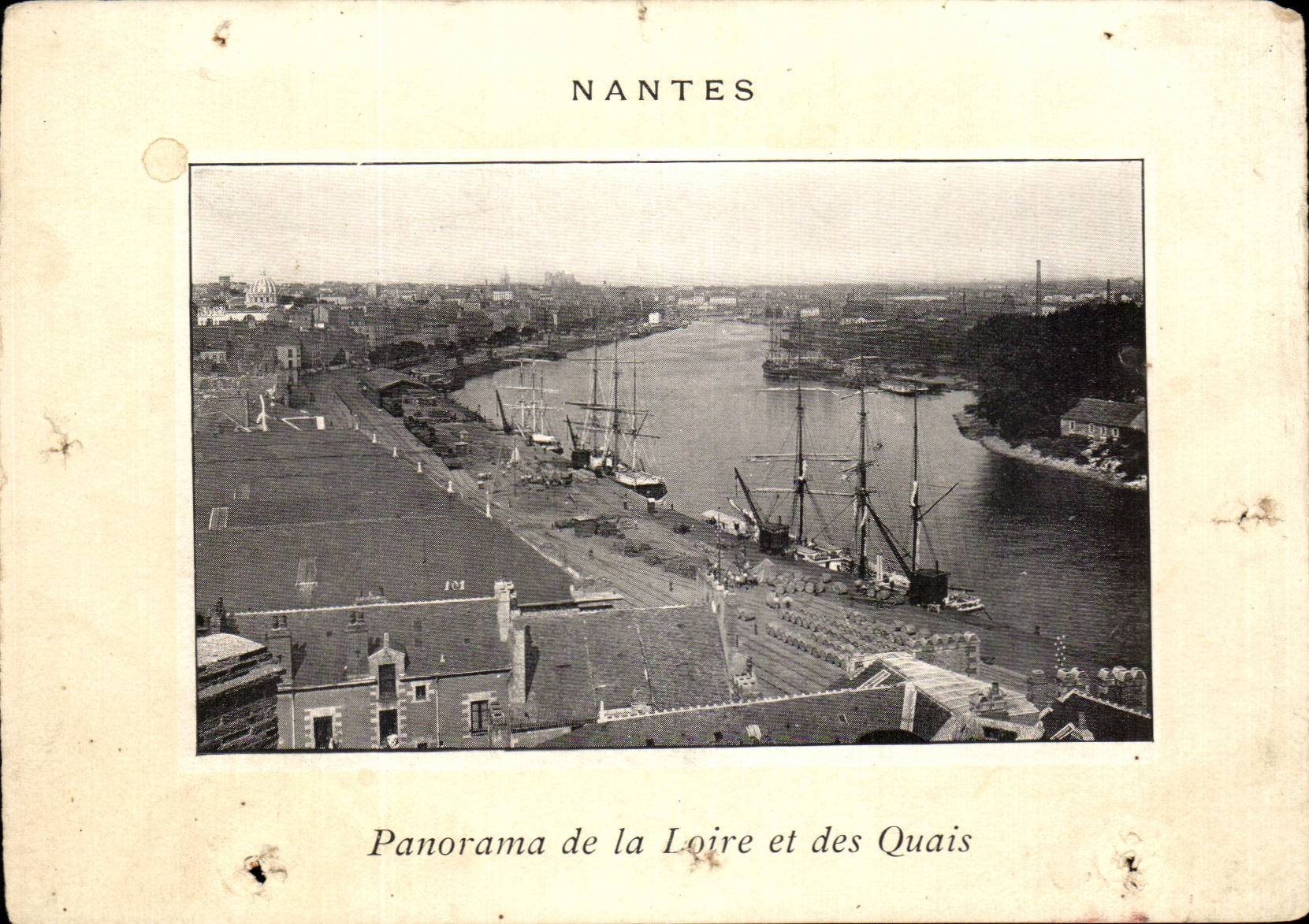 CPA Nantes Panorama Of the Loire And the Quays