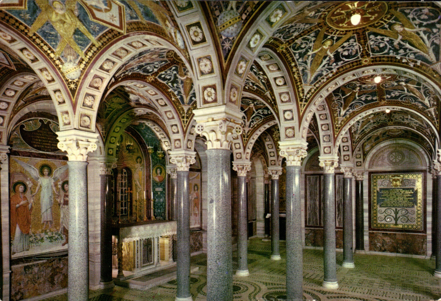 CPSM Roma Basilica di Santa Cecilia Cripta