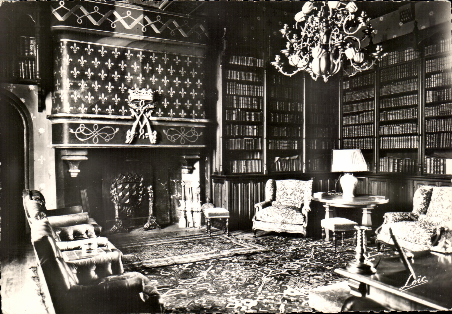 CPSM Josselin the Library of the Castle