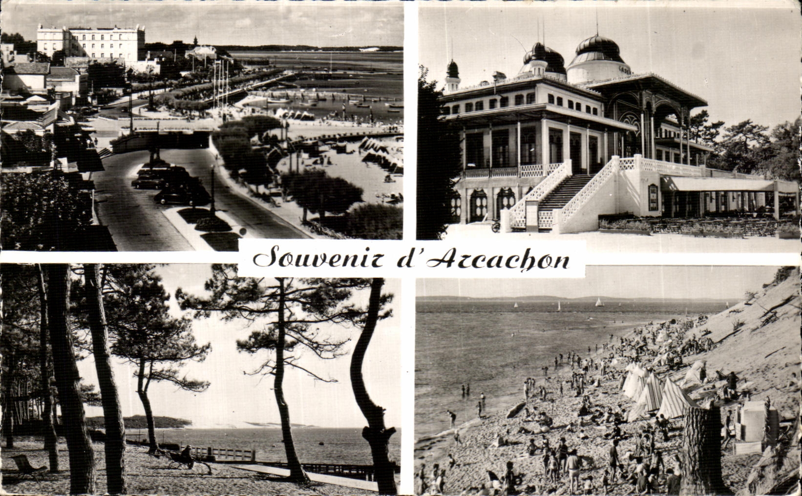 CPA Arcachon La Plage Le Casino Mauresque La Dune Plage des Abatilles