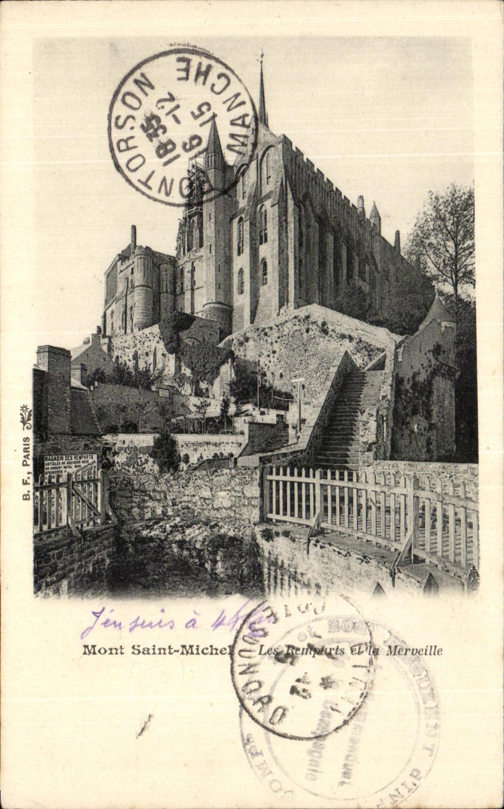 CPA Mont Saint Michel walls