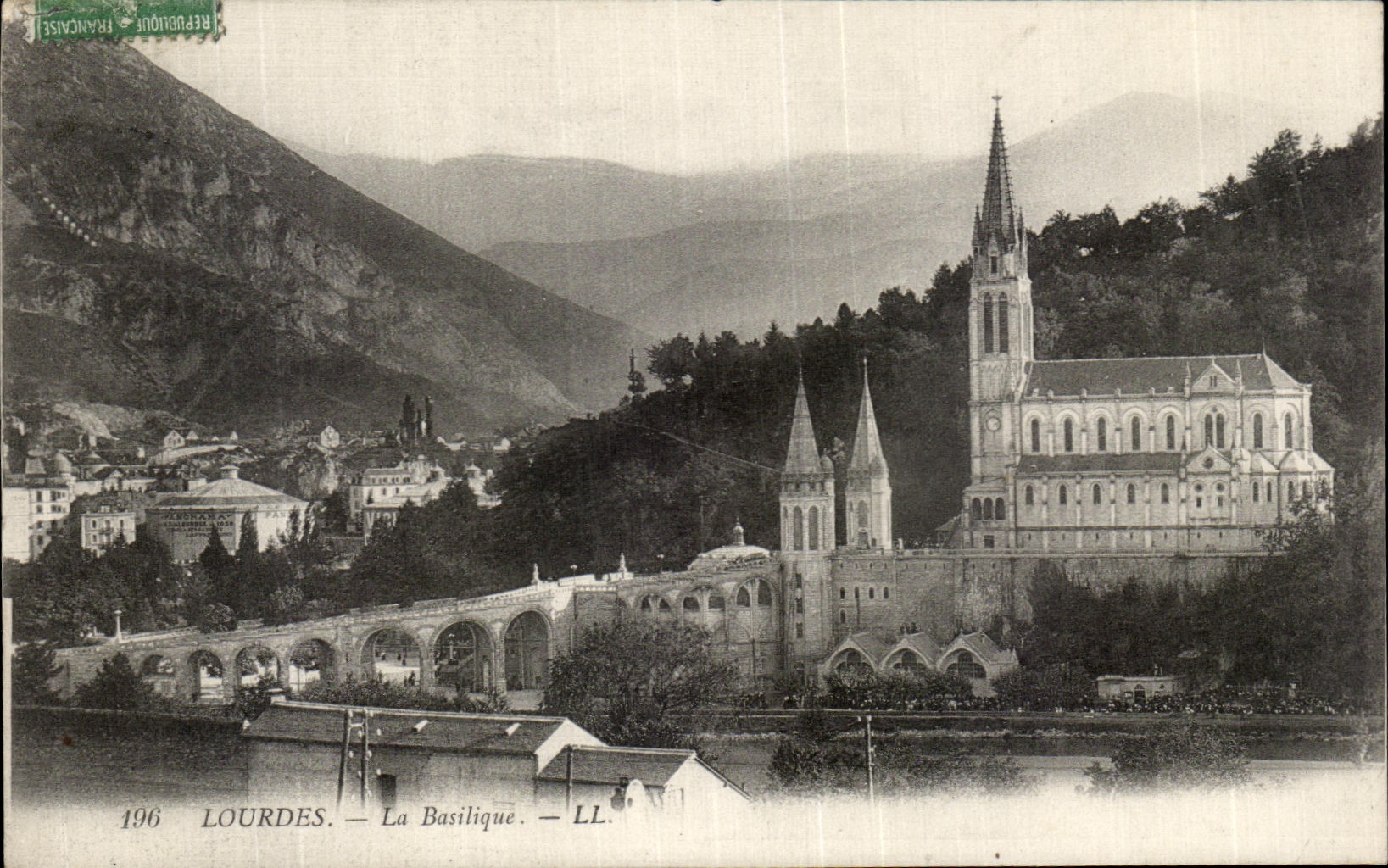 CPA Lourdes the basilica