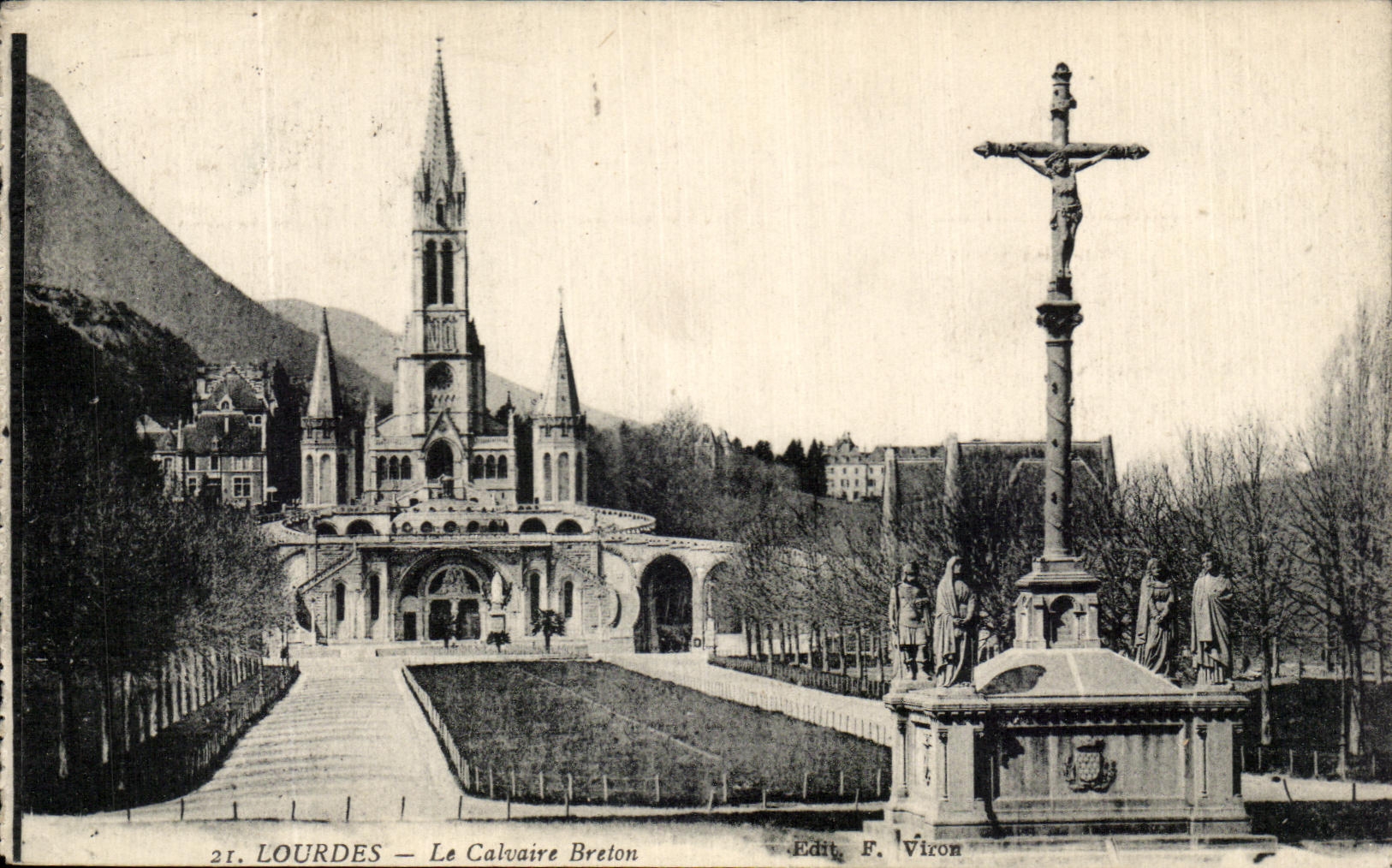 CPA Lourdes the Breton Martyrdom