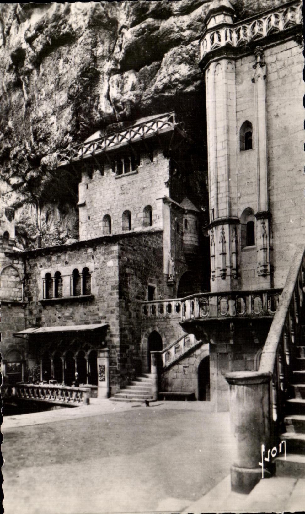 CPA Rocamadour Le Parvis