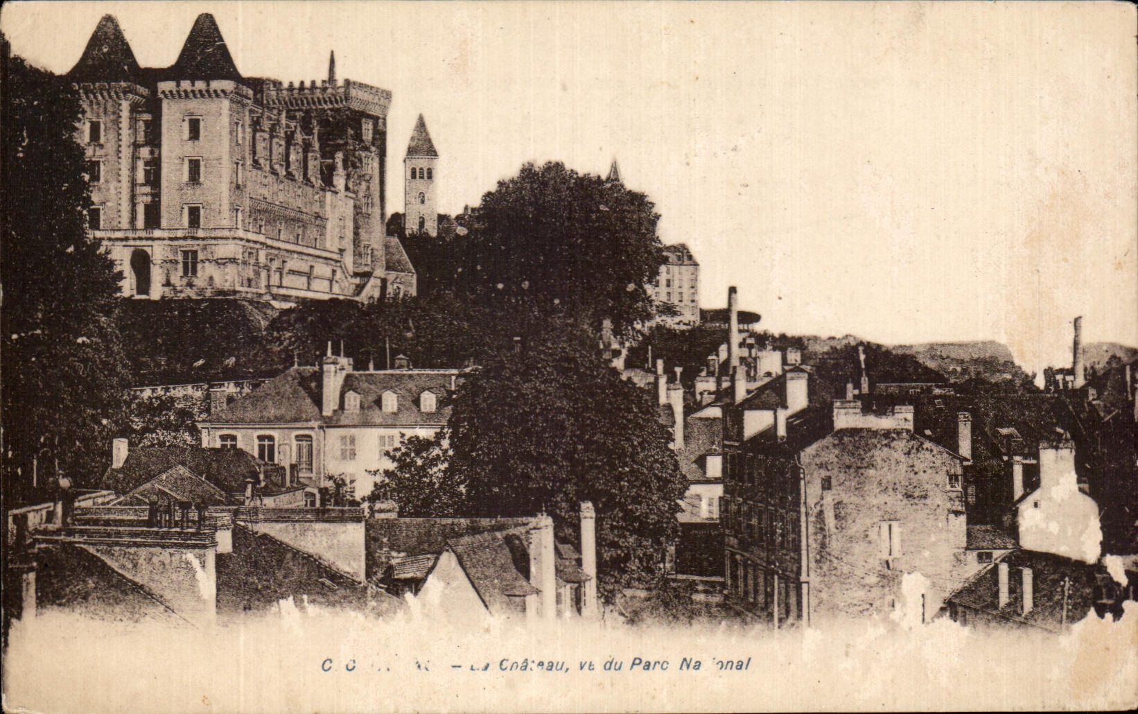 CPA Pau le chateau