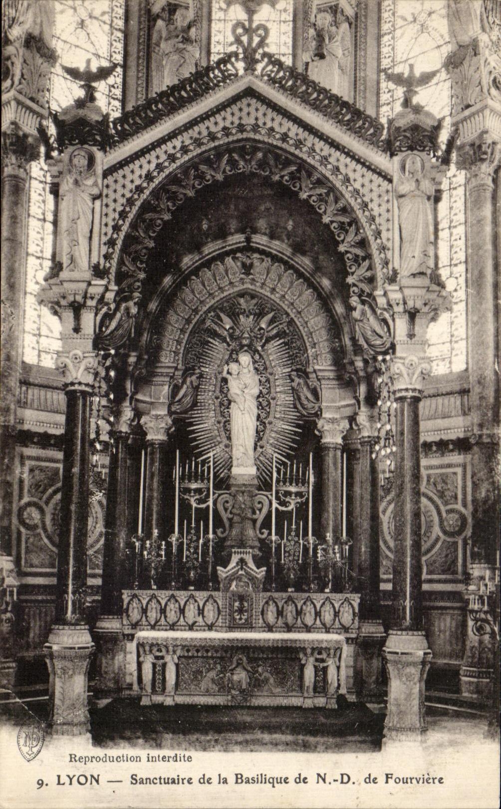 CPA Lyon Sanctuary of the Basilica of Fourviere