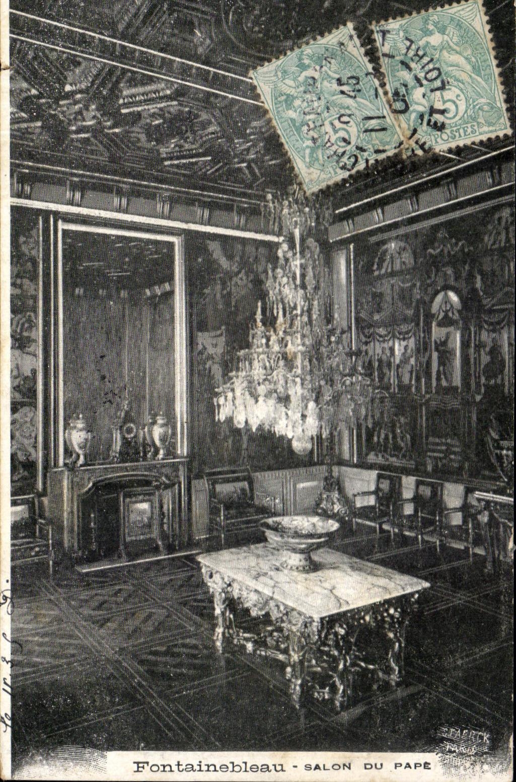 CPA Fontainebleau Living room of the Pope