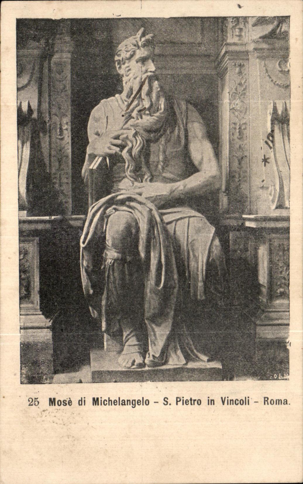 CPA Mose di Michelangelo s Pietro in Vinvoli Roma