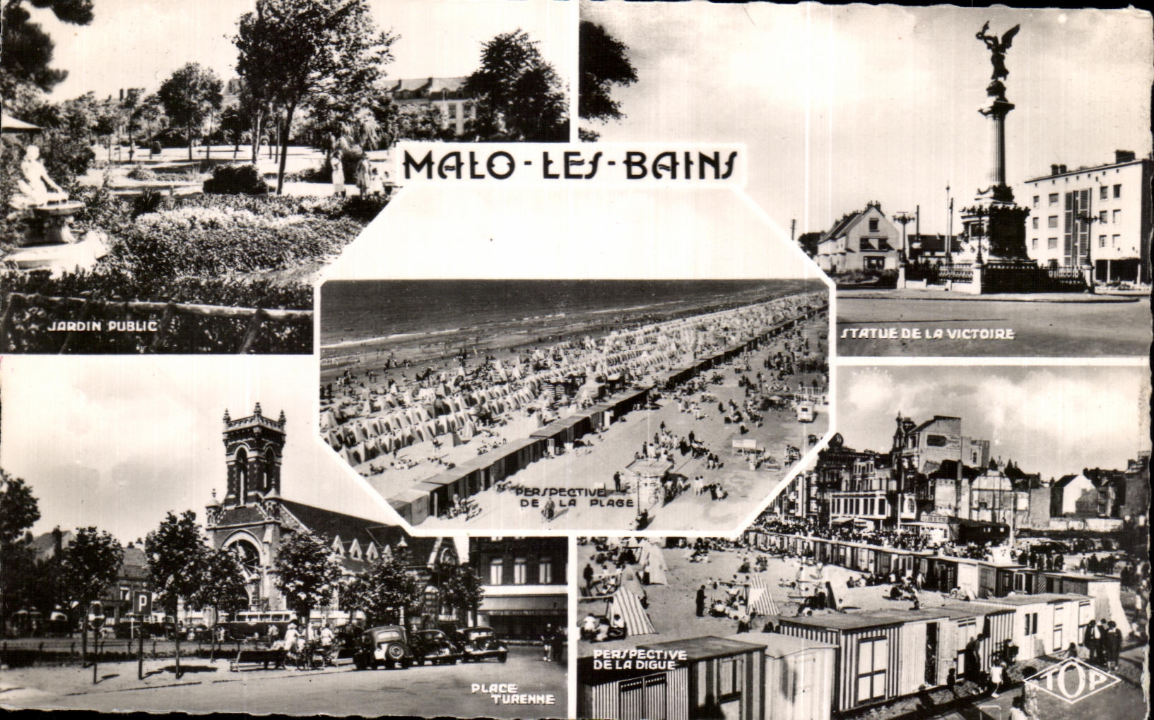 CPA Malo Les Bains View Of the Dam Places Turenne