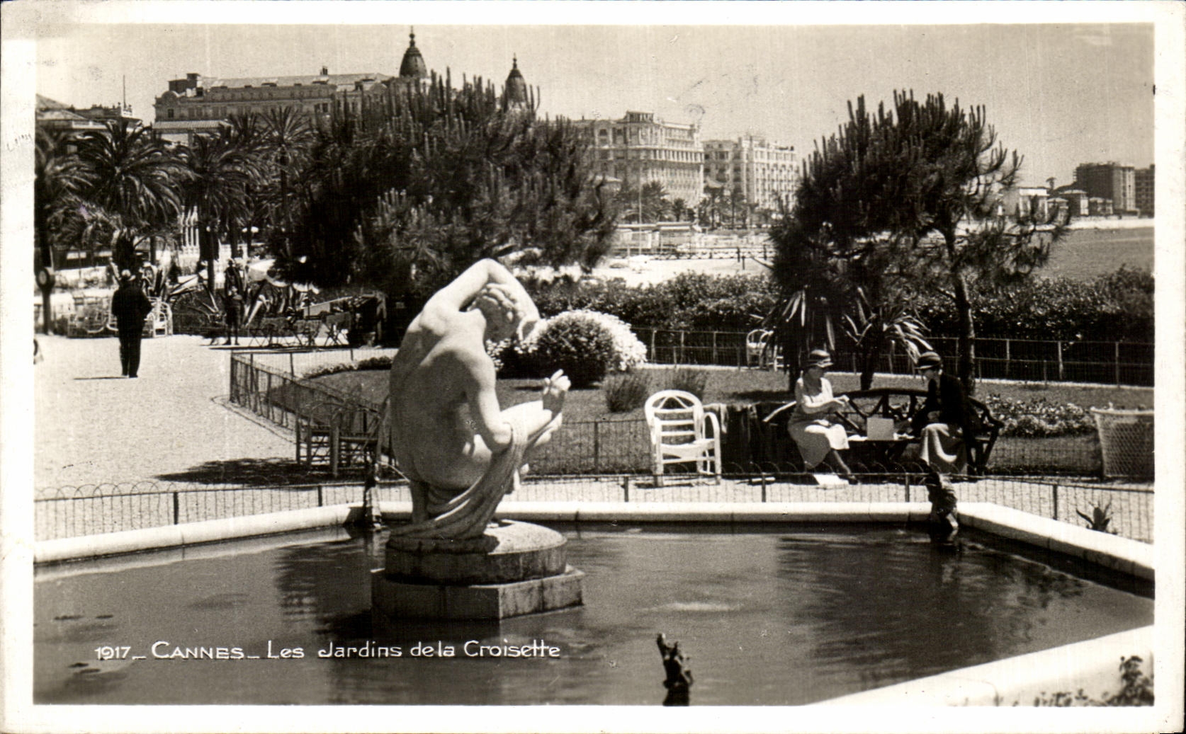 CPA Cannes Gardens Of the Small cross