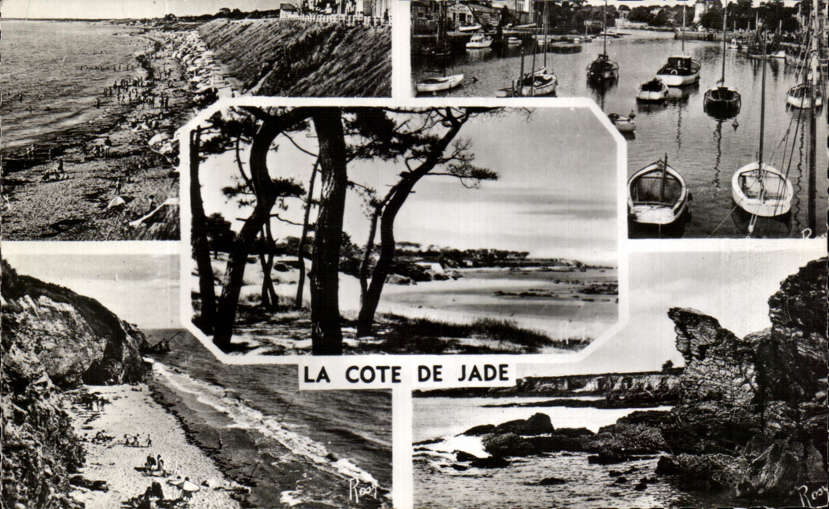 CPA el St Brevin Pornic Bernerie Prefailles de la playa de Tharon de la dimension del jade