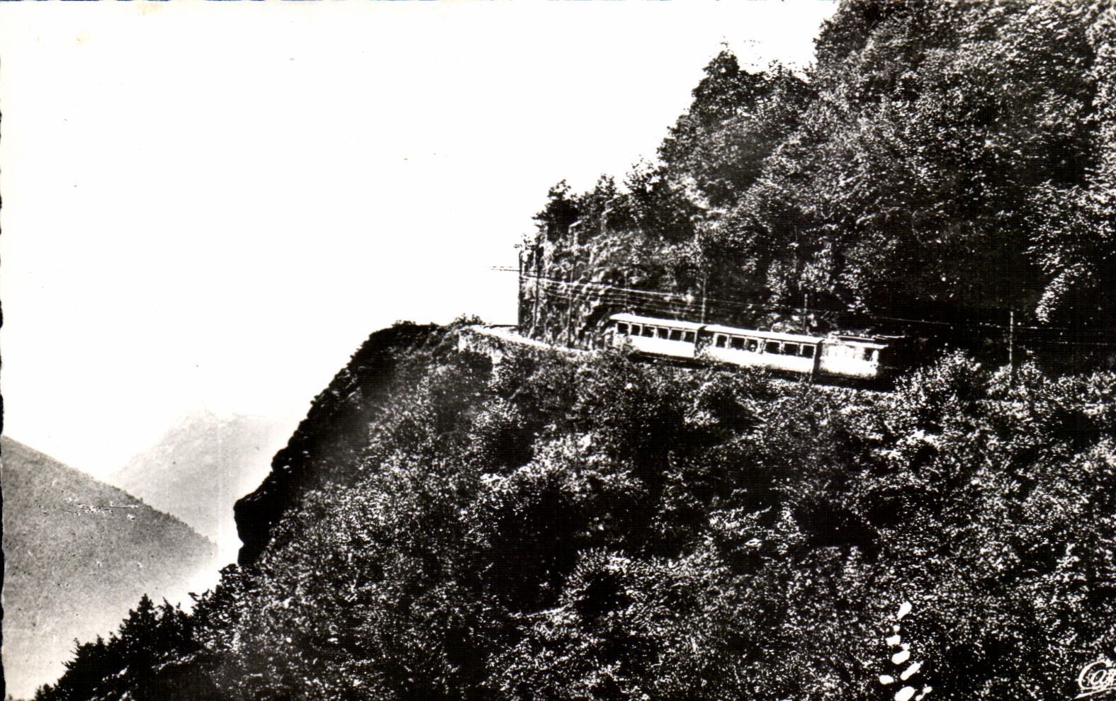 CPA Luchon Railroad of Large Superbagneres Turning of Email of Soulan