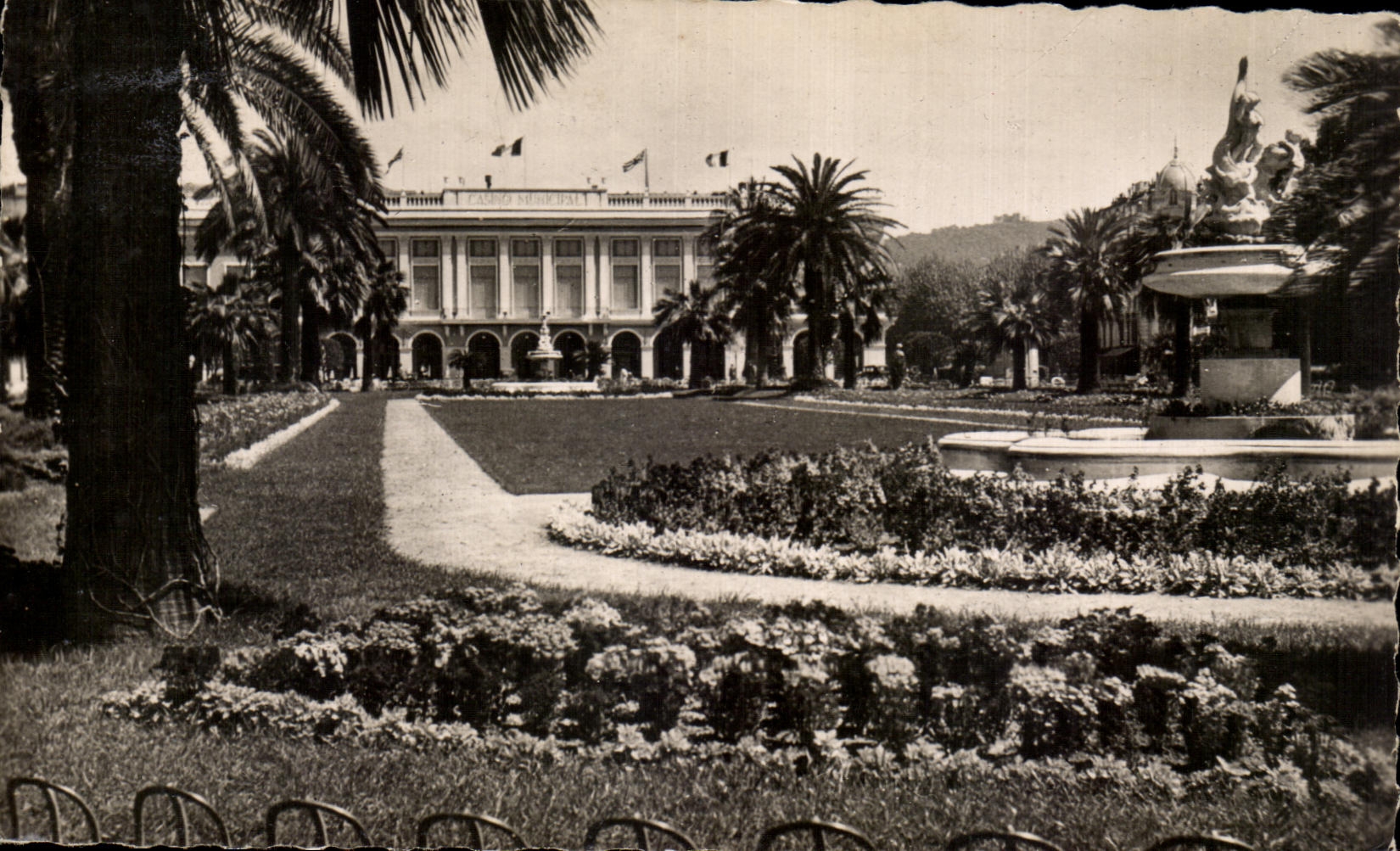 CPA Niza los jardines Albert 1r y el casino