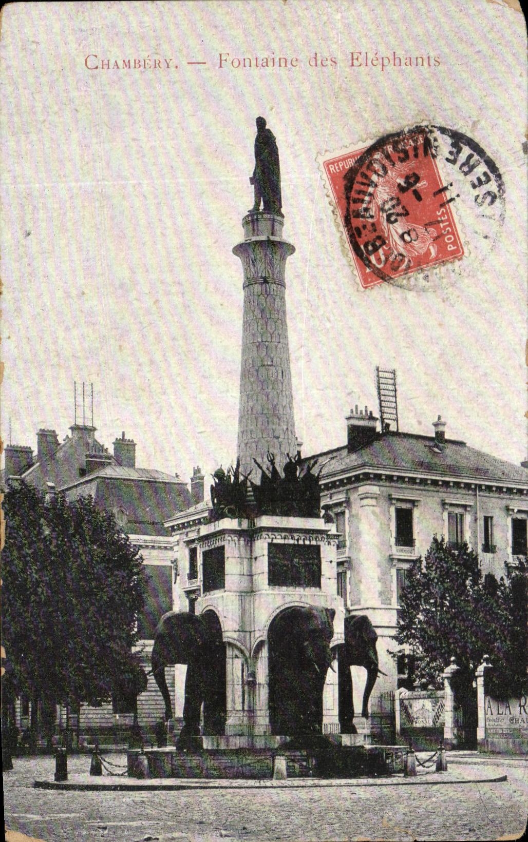 CPA Chambery Foutaine of the Elephants