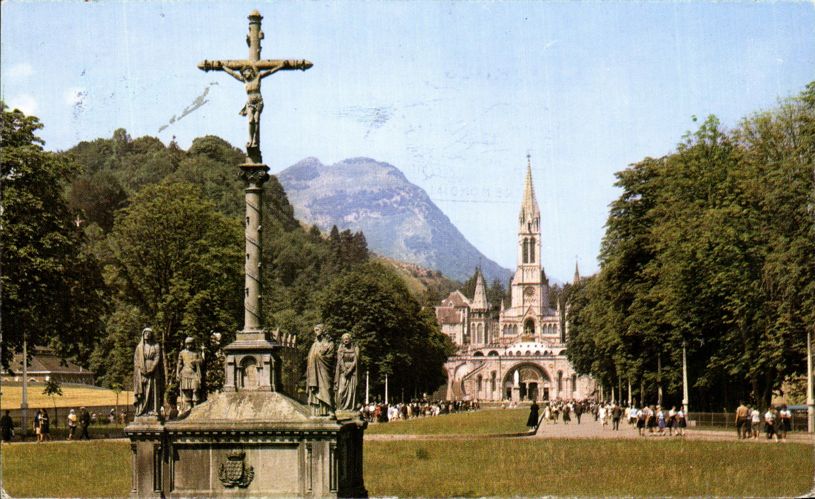 CPSM Lourdes the Breton Martyrdom and the Basilica