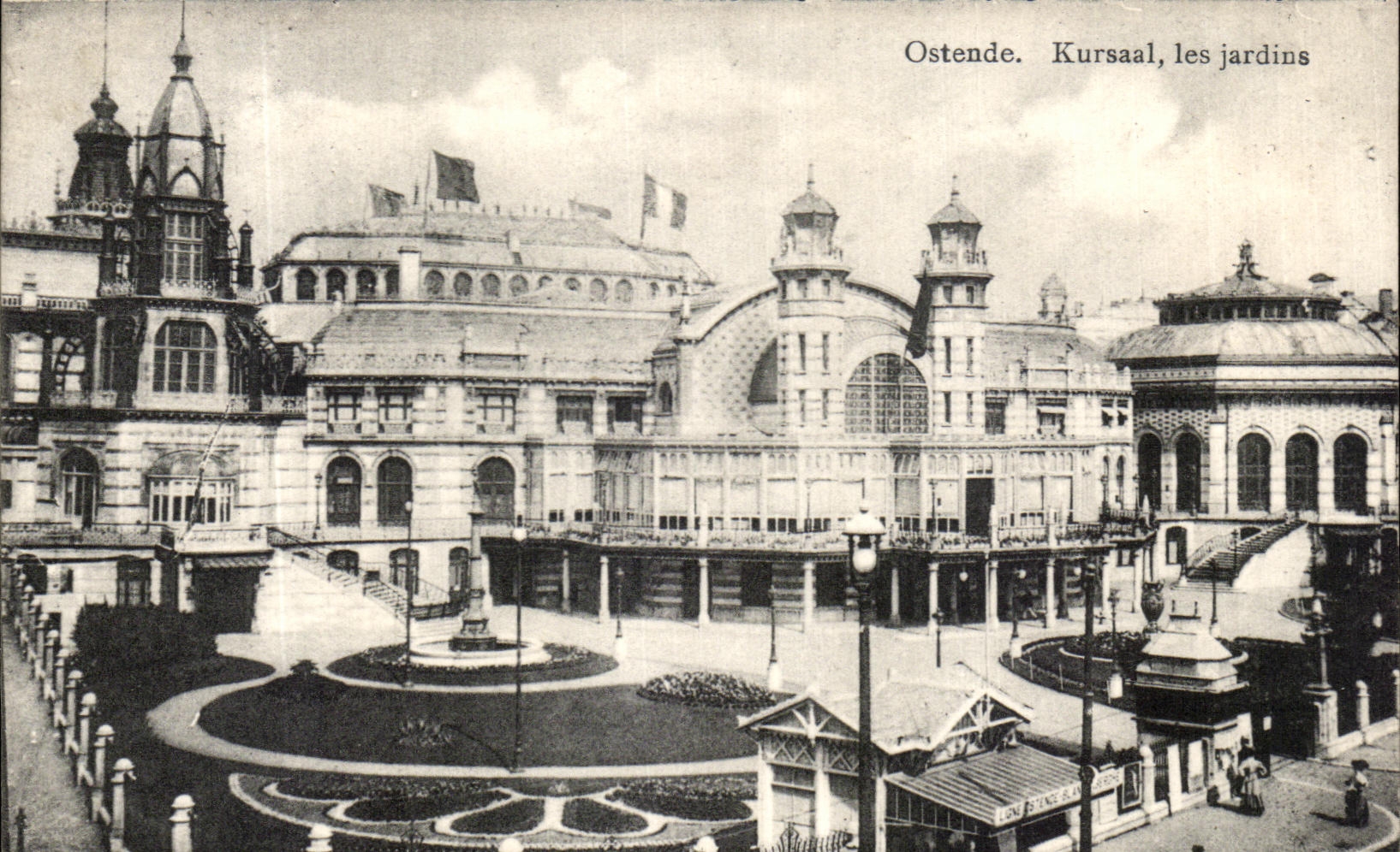 CPA Ostend Kursaal Gardens