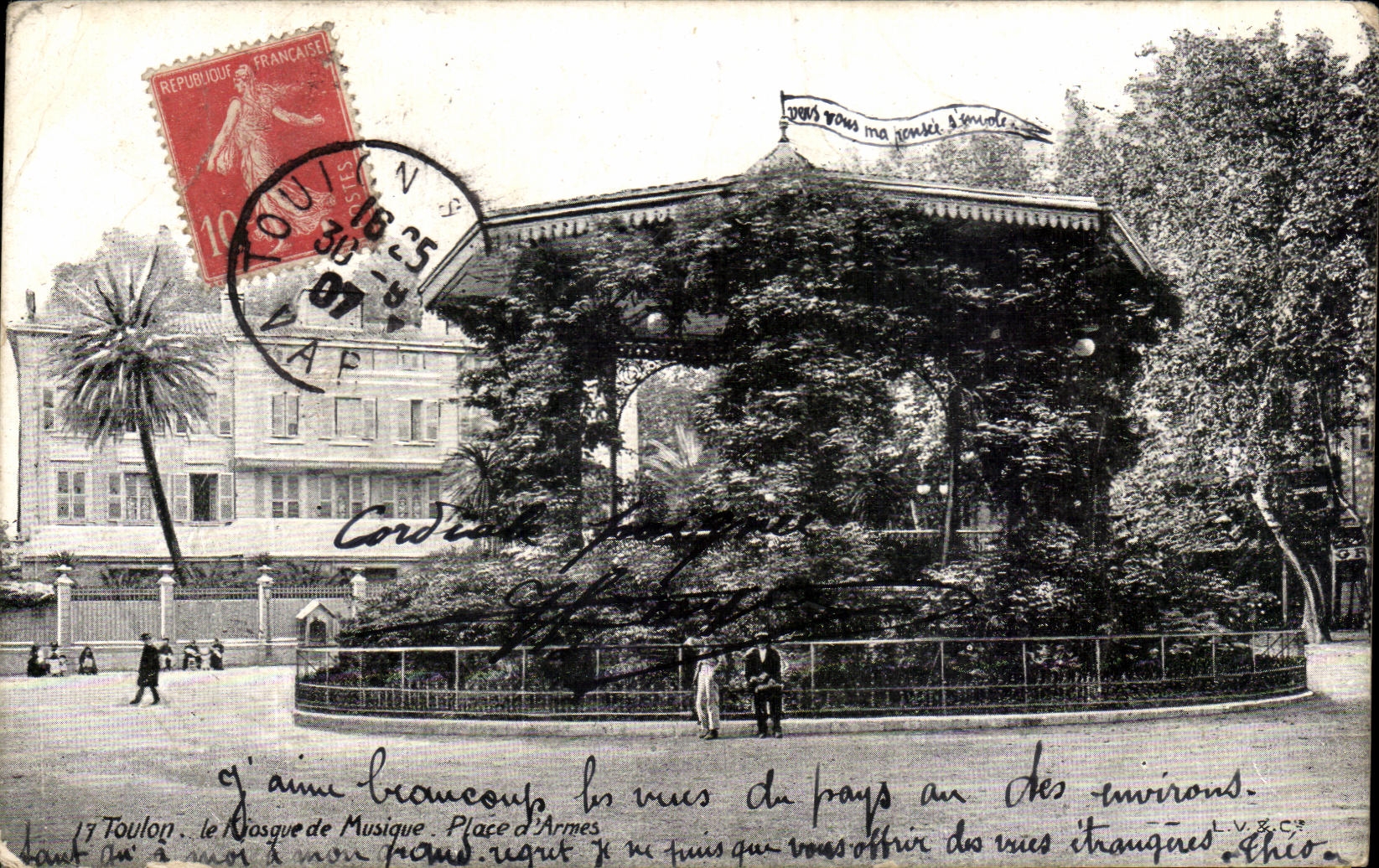 CPA Toulon the kiosk of Music Places Of Weapons