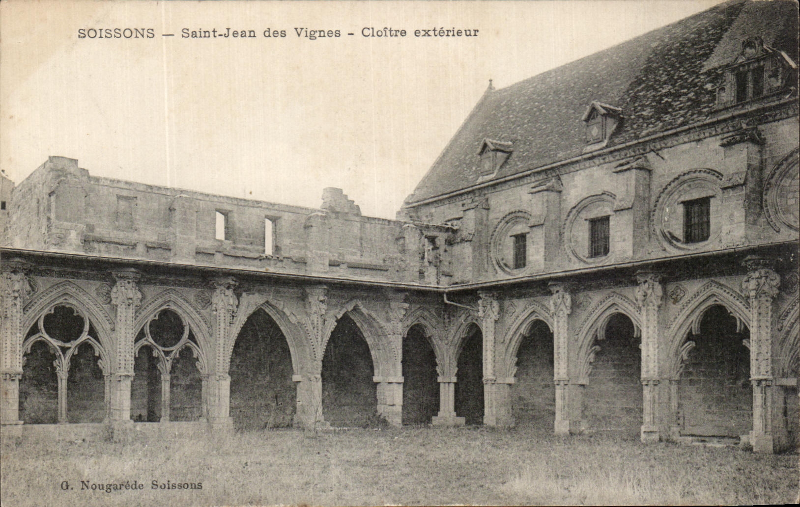 CPA Soissons Saint Jean of the Vines External Cloister