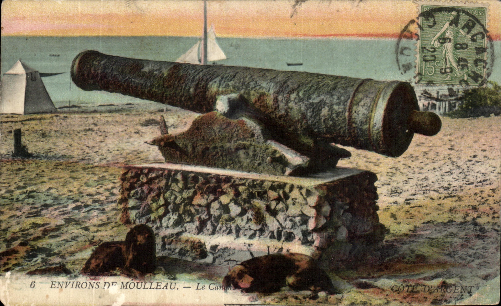 CPA Surroundings De Moulleau the gun