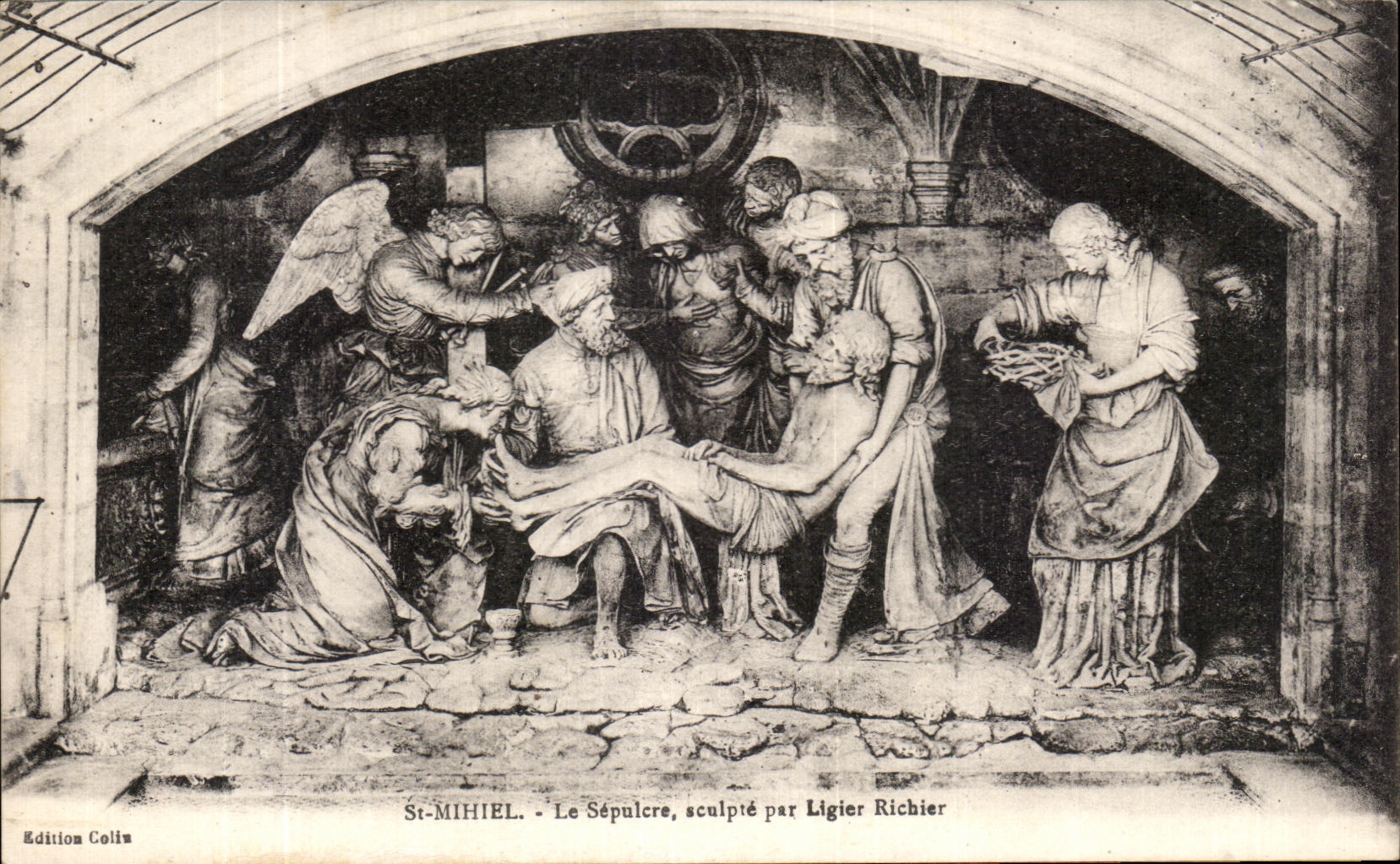 St Mihiel de CPA el sepulcro de Ligier Richier