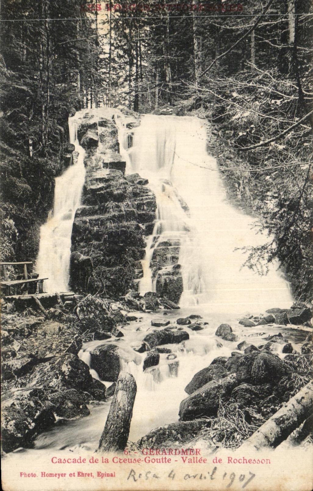 CPA Gerardmer Cascades Of the Drop Valley De Rochesson