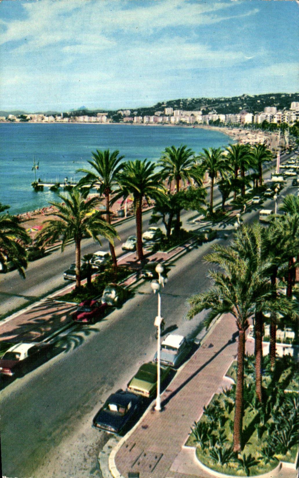 CPA el azul de Dimension Of Niza Walk Of el ingles