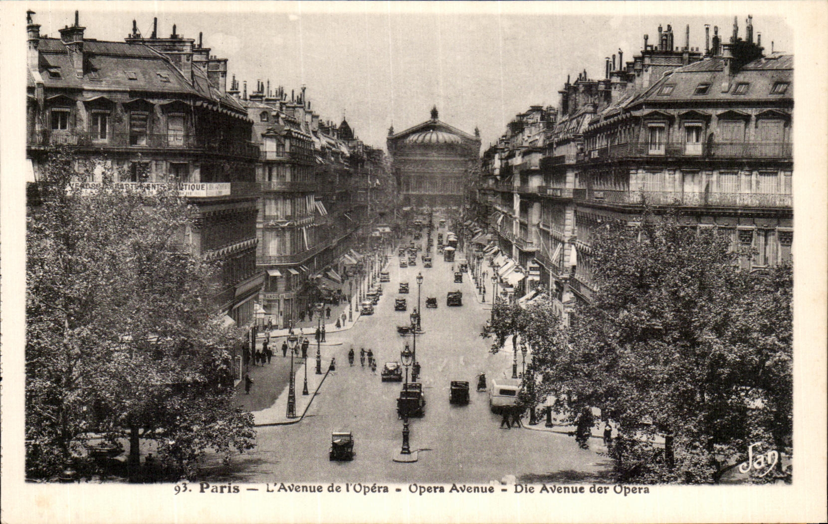CPA Paris the Avenue of Opera