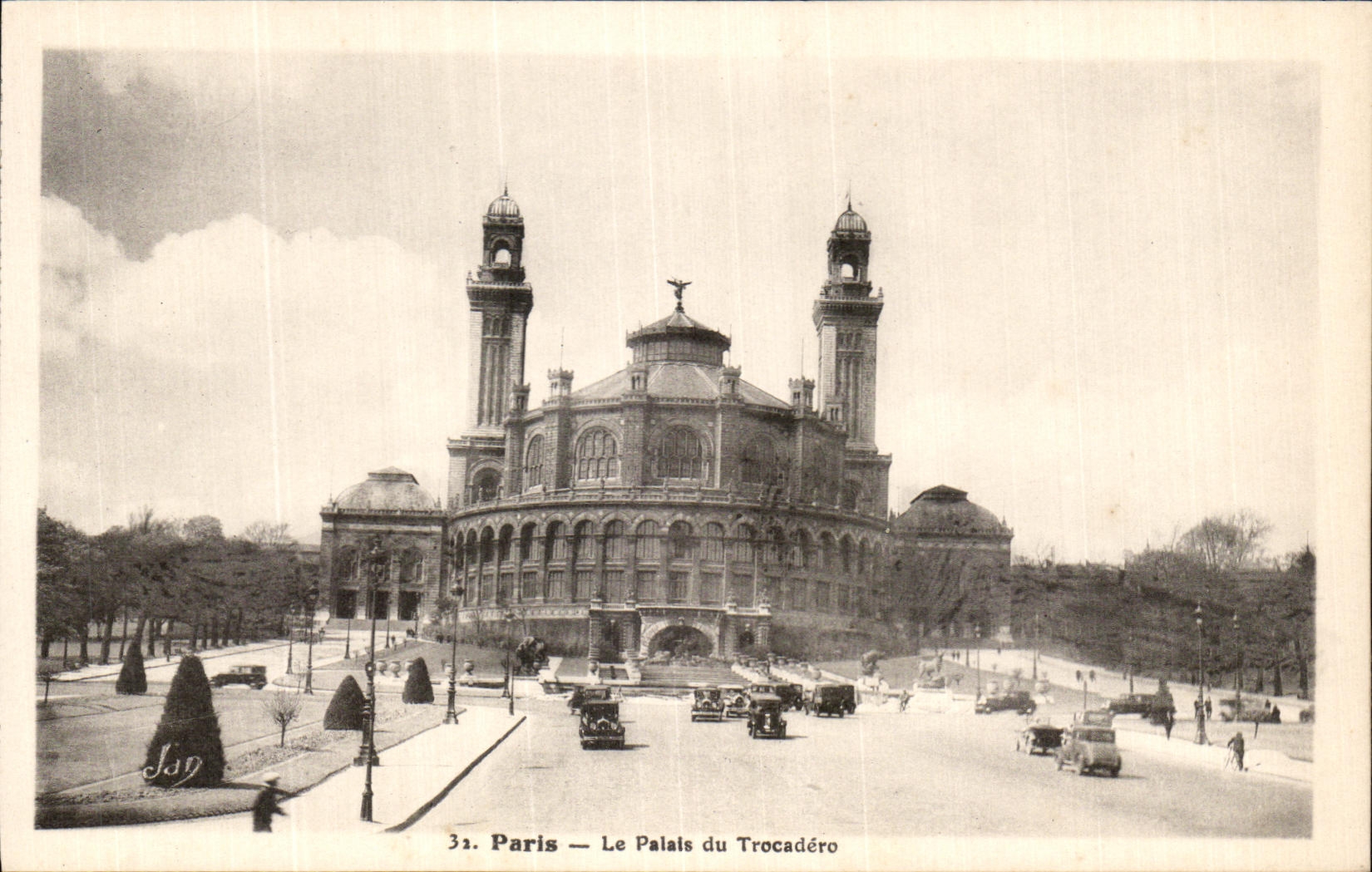 CPA Paris the Palate Of Trocadero