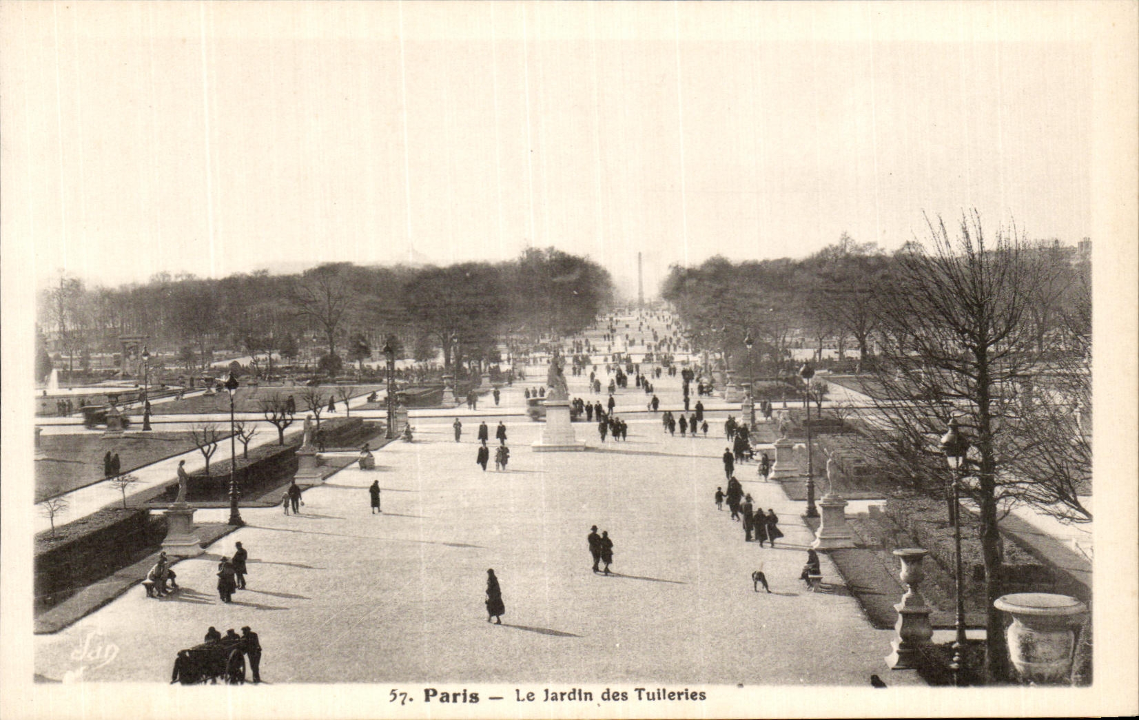 CPA Paris the Garden of Tulieries