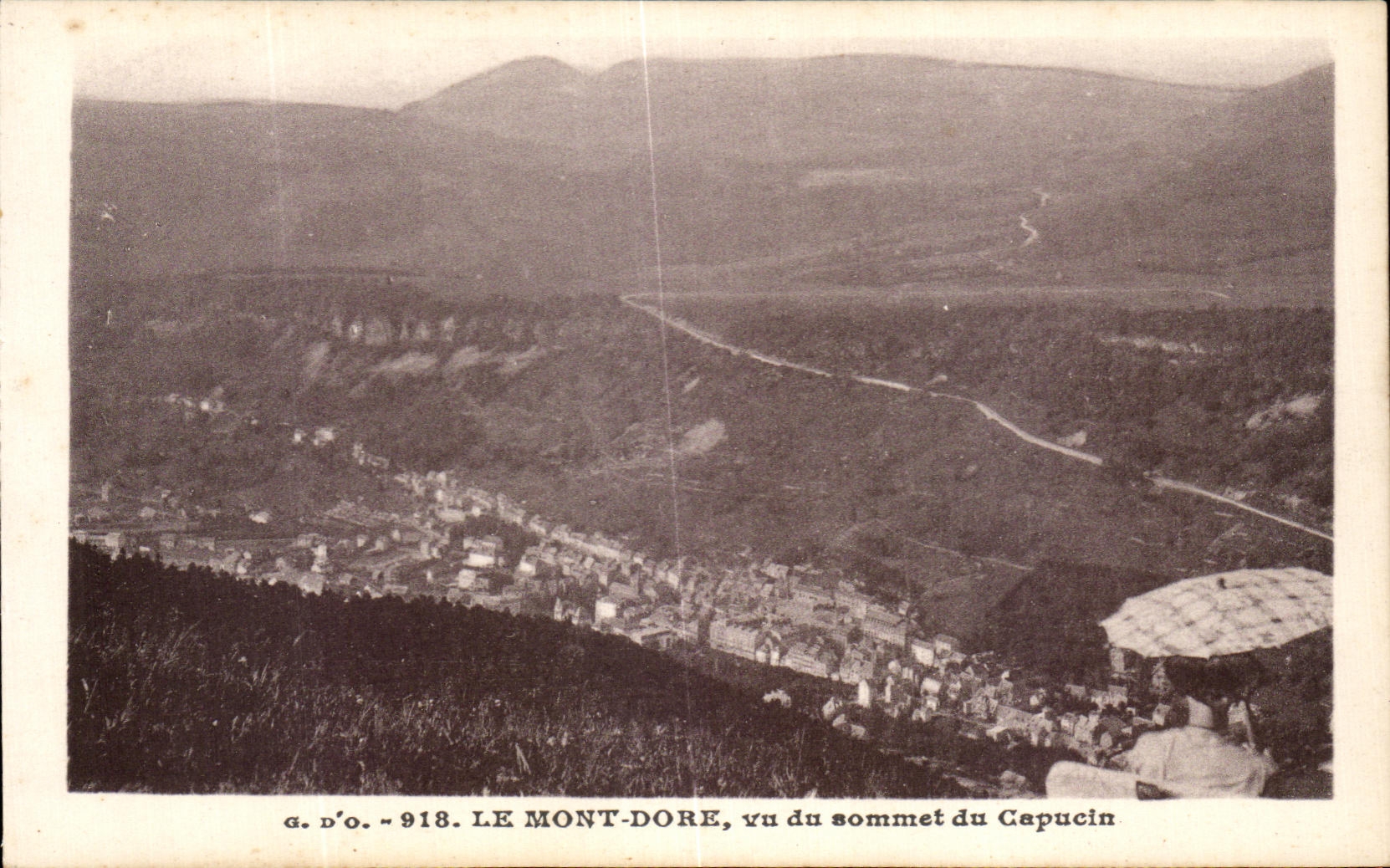 CPA the Mount Gilds Seen top of the Capuchin