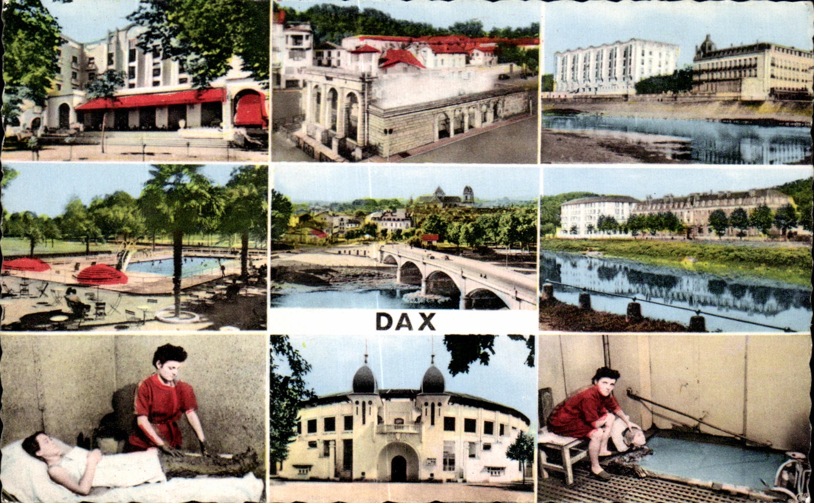 CPA Dax Hotel Splendid Fontaine d'eau chaude 