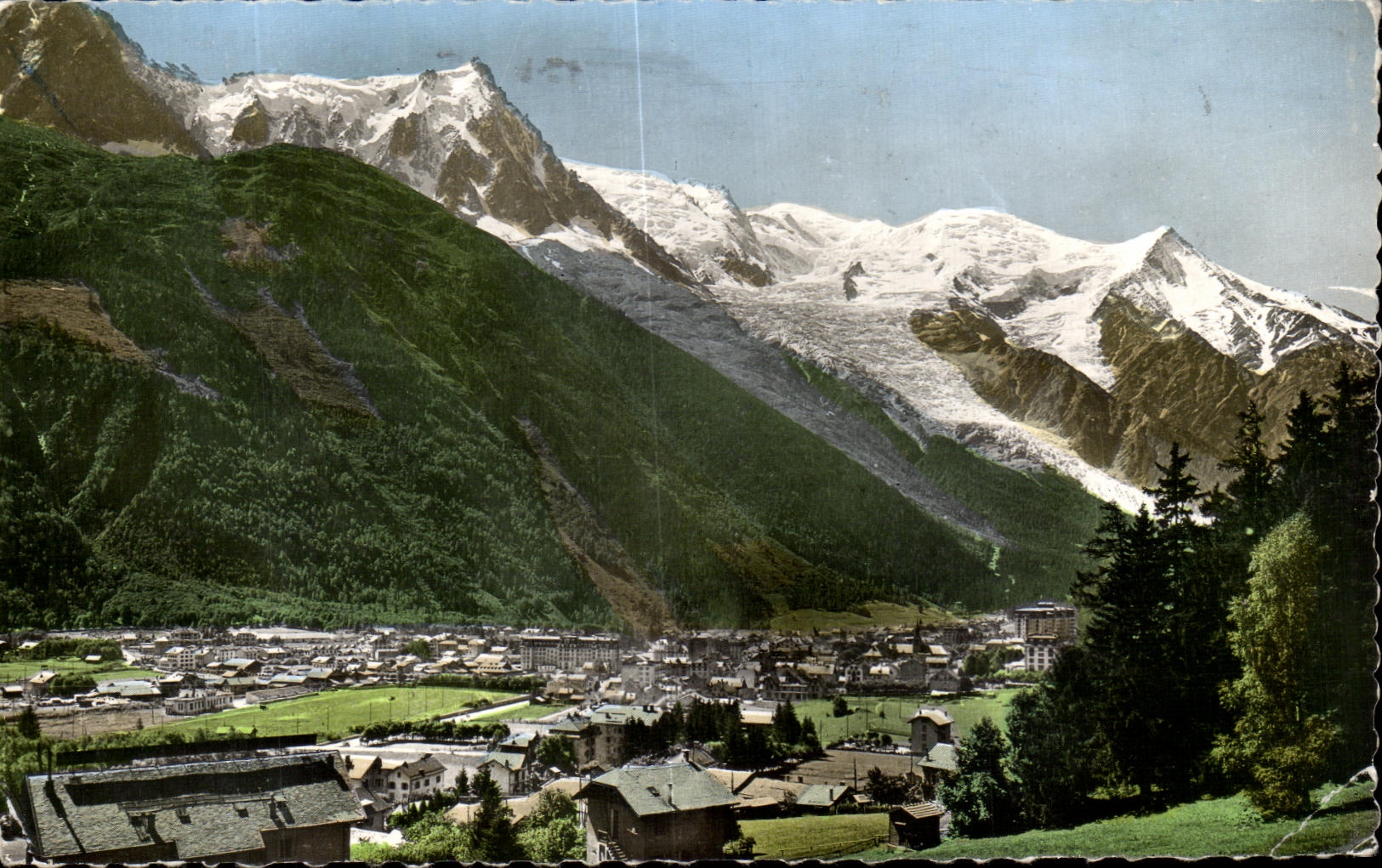 CPSM Chamonix Mont Blanc y Aiguille del sur