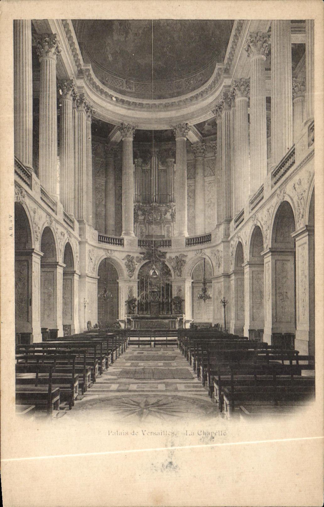 CPA Palais de Versailles la chapelle orgue 