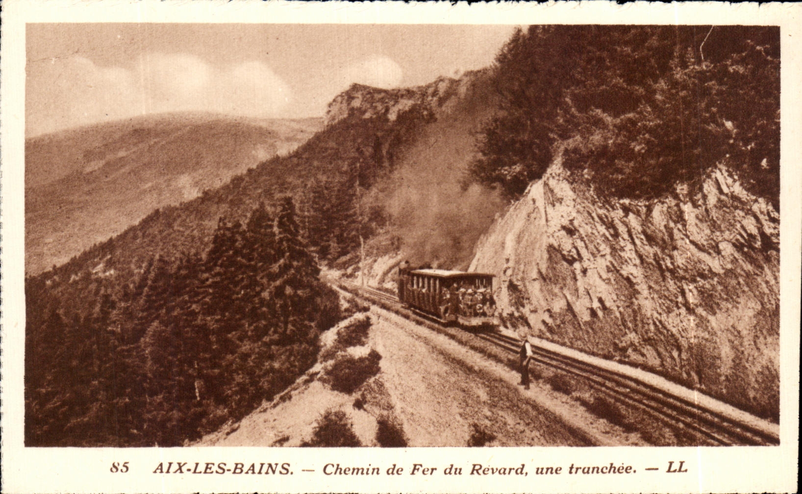 CPA Aix Les Bains Railroad Of Revard a Trench Train
