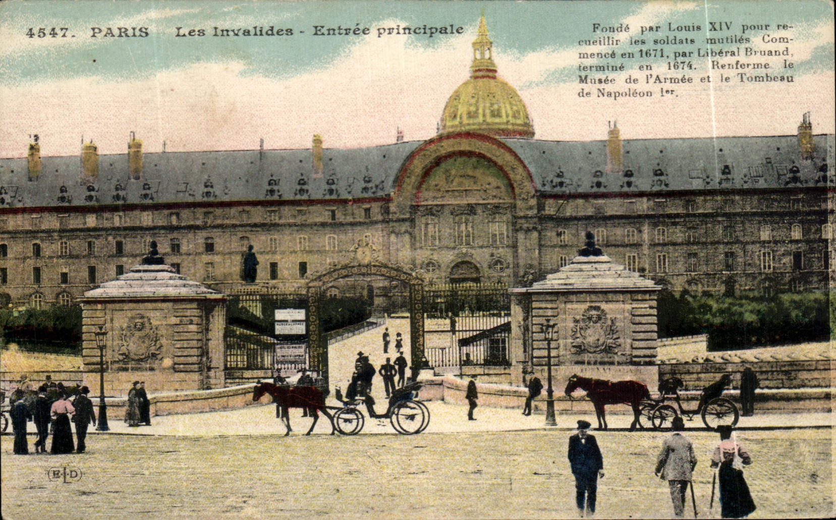 CPA Paris Invalides Entrance Prinicipale