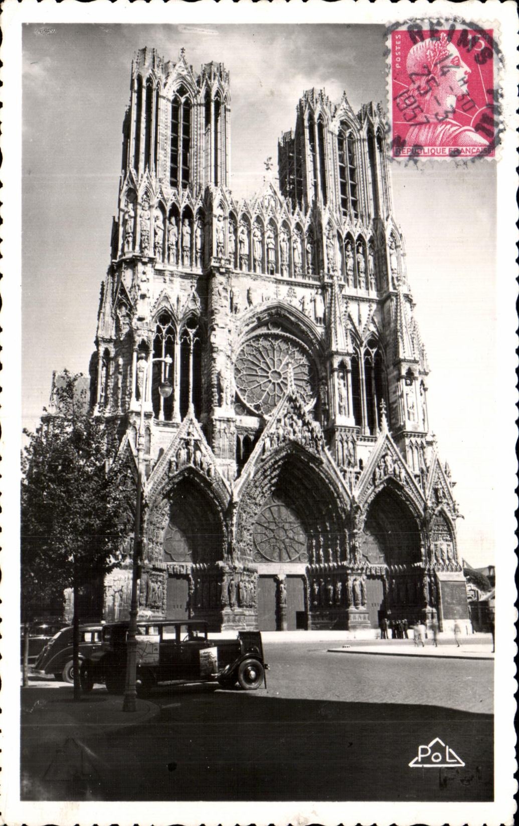 CPA Rheims the Cathedral