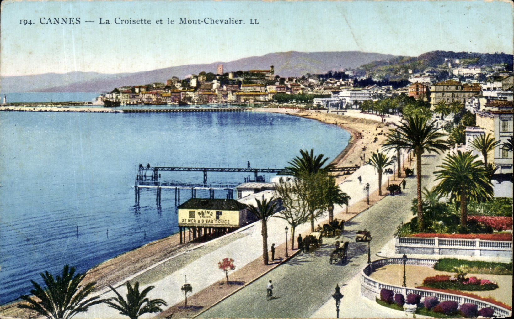 CPA Cannes the Small cross and the Mount Knight