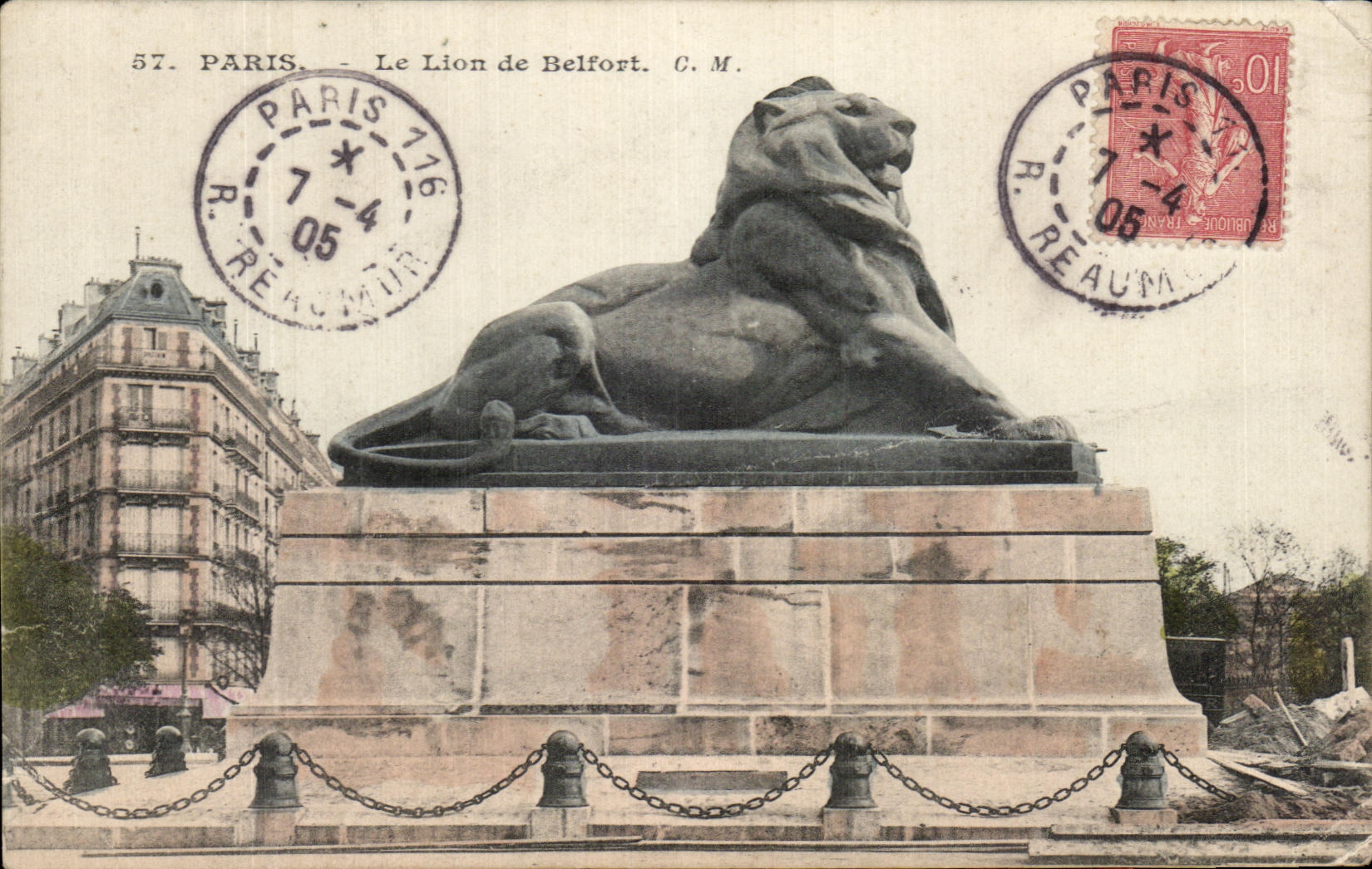 CPA Paris the Lion of Belfort