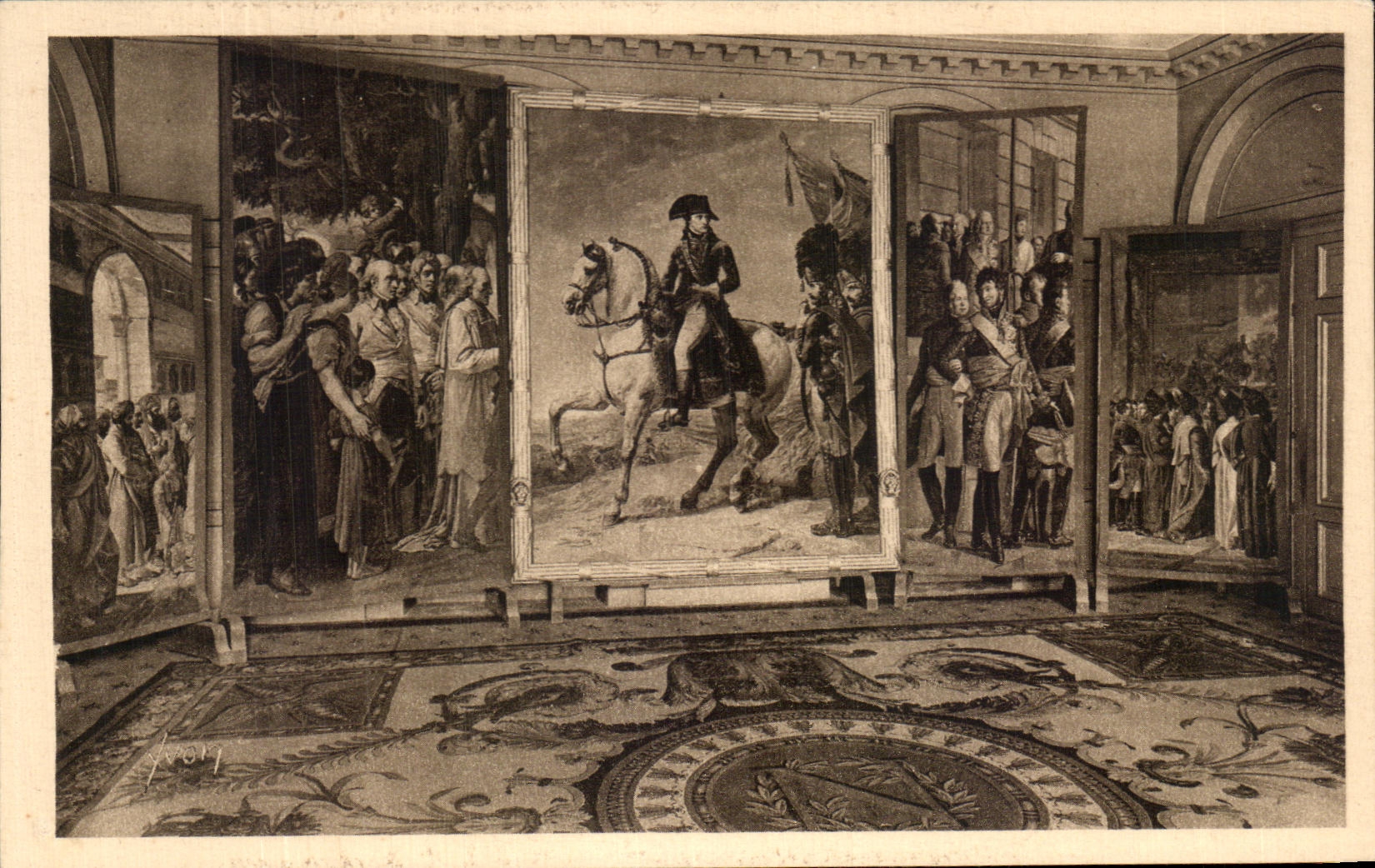 CPA Palate De Malmaison Living room of Billiards and Tapisieries of Beauvais Napoleon 1st
