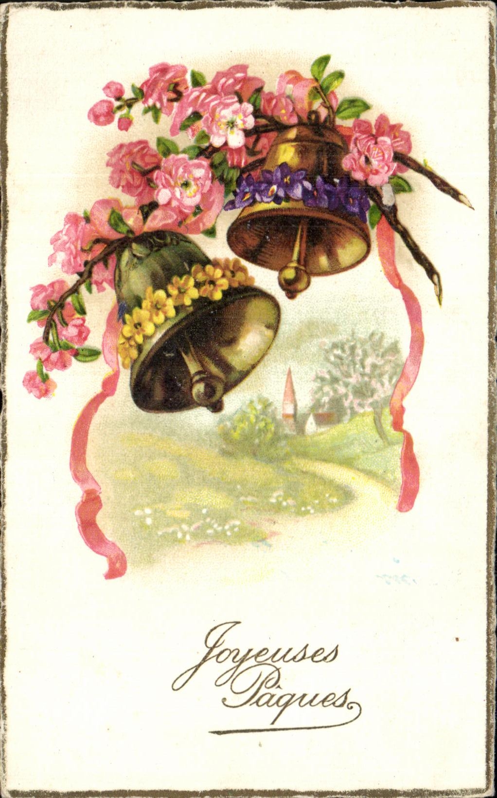 CPA Fantaisie florece el barril