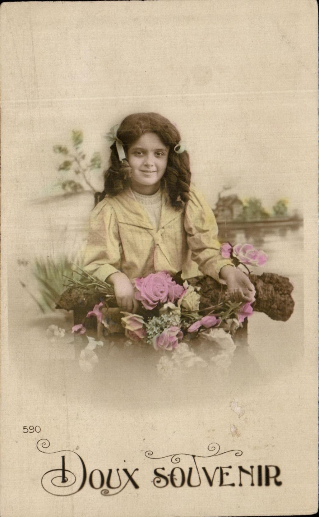 Nino de flores de la fantasia de CPA