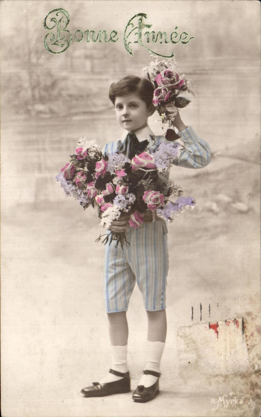 Nino de flores de la fantasia de CPA