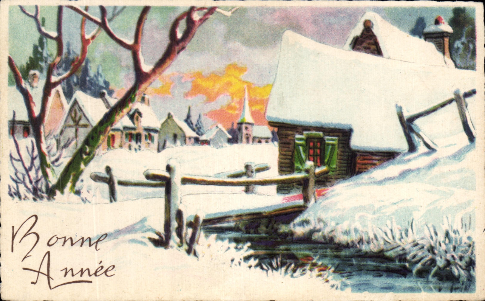 CPA Fantaisie Bonne annee