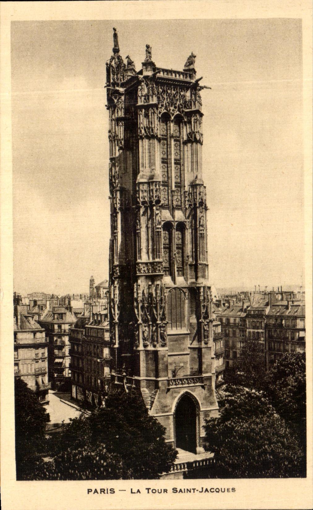 CPA Paris the Tower Saint Jacques