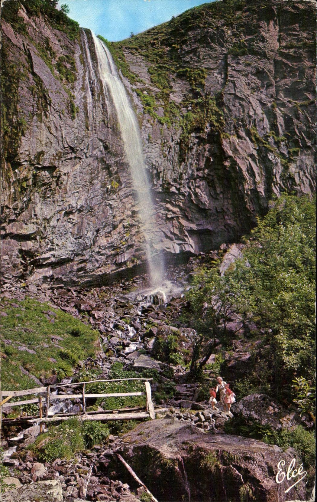 CPSM the Mount Gilds the Large Cascade Going down From the Plates De Durbize