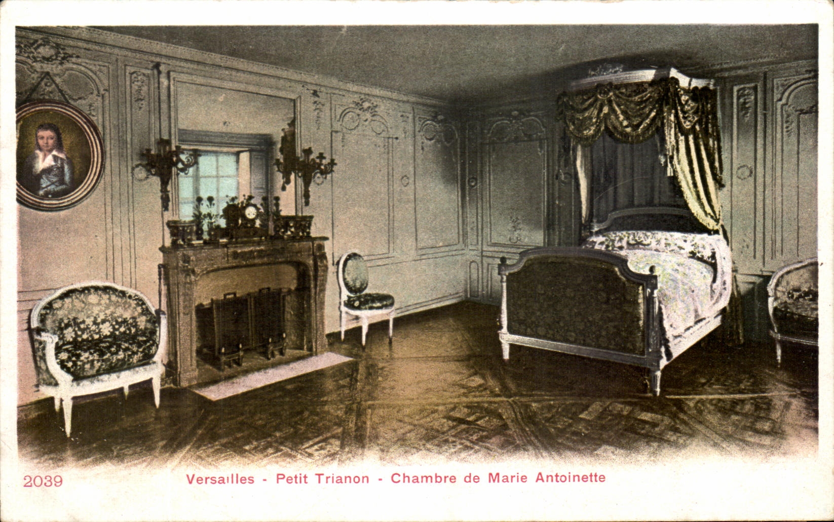 CPA Versailles Petit Trianon Chambre de Marie Antoinette