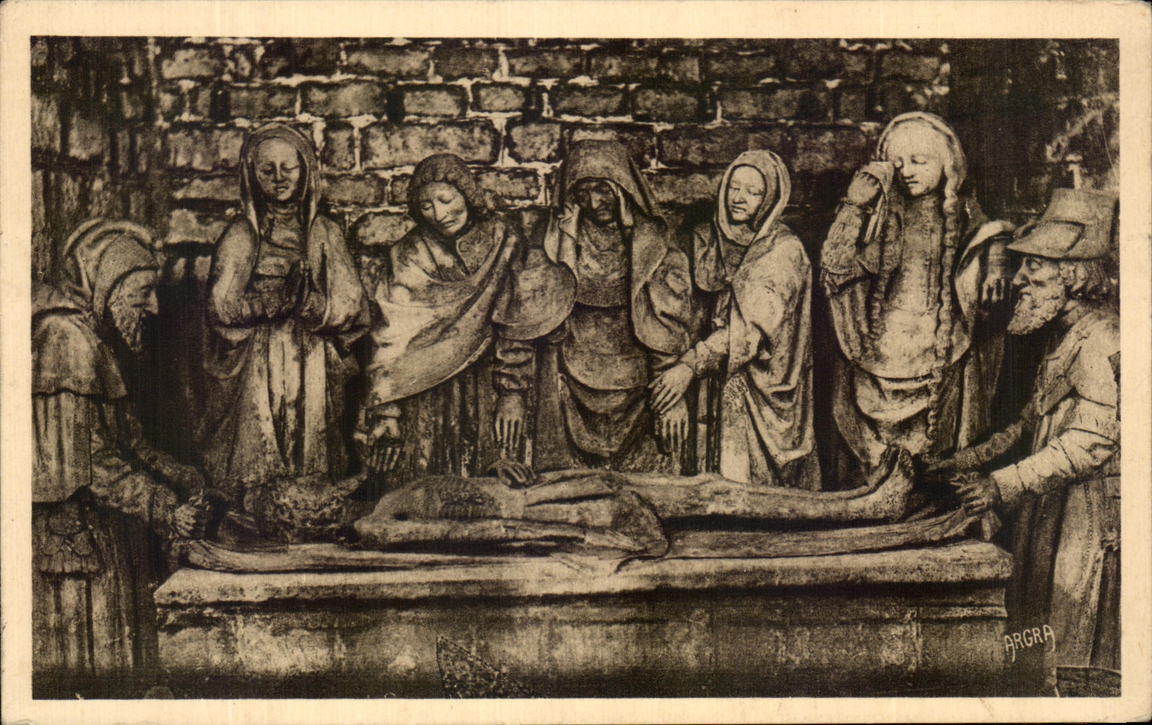 CPA Carennac Interieur de L'Eglise Mise au tombeau 