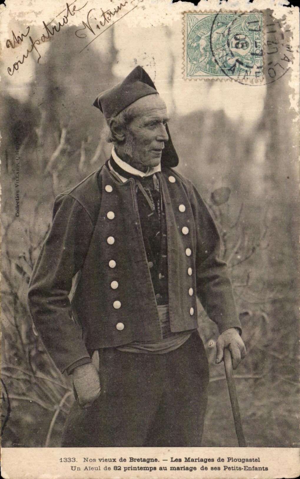 CPA Our old men Of Brittany the Marriages De Plougastel Folklore